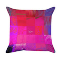 X-Ray Girls Glitch Art Grid Hot Pink Digital Distortion Velvet Pillowcase