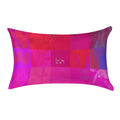 X-Ray Girls Glitch Art Grid Hot Pink Digital Distortion Velvet Long Pillowcase